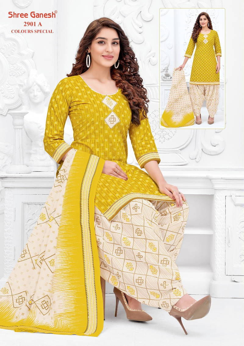 Shree Ganesh Colour Special 2901 Casual Wear Printed Cotton Dress Material